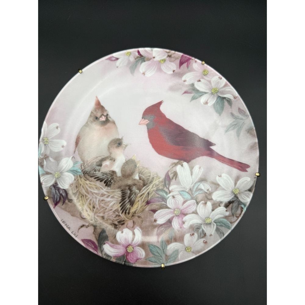 1989 Lena Liu Morning Serenade Cardinal‎ Collector Plate W.S. George 8.5"